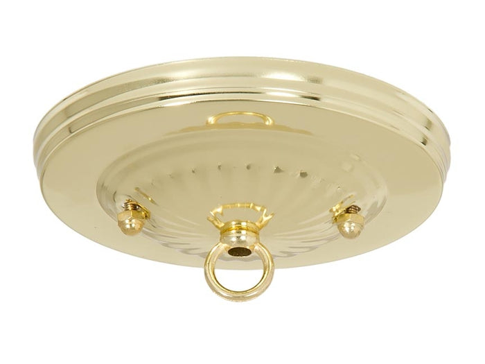 Brass Plated Steel Ceiling Canopy Kit, 5-1/8" dia.