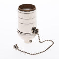Brass Socket On/Off Pull Chain, No Uno Threads, Nickel Plated (48254N)