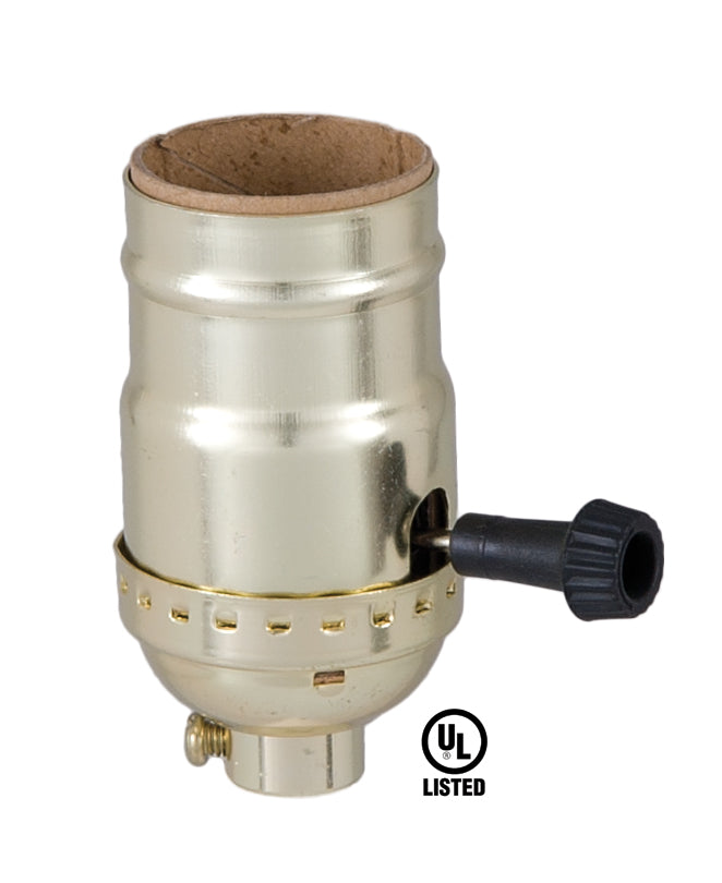 Brass Table Lamp Wiring Kit with 3-way Socket