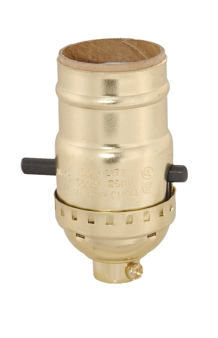 Brass Table Lamp Wiring Kit with Push-Thru Socket
