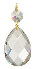 BrilliantCut Swedish Almond  1-1/2 or 2 sizes  Sizes do not include the top bead
