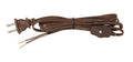 Brown 8 Ft Cord Set w/Rotary On-Off Switch, Choice of SPT