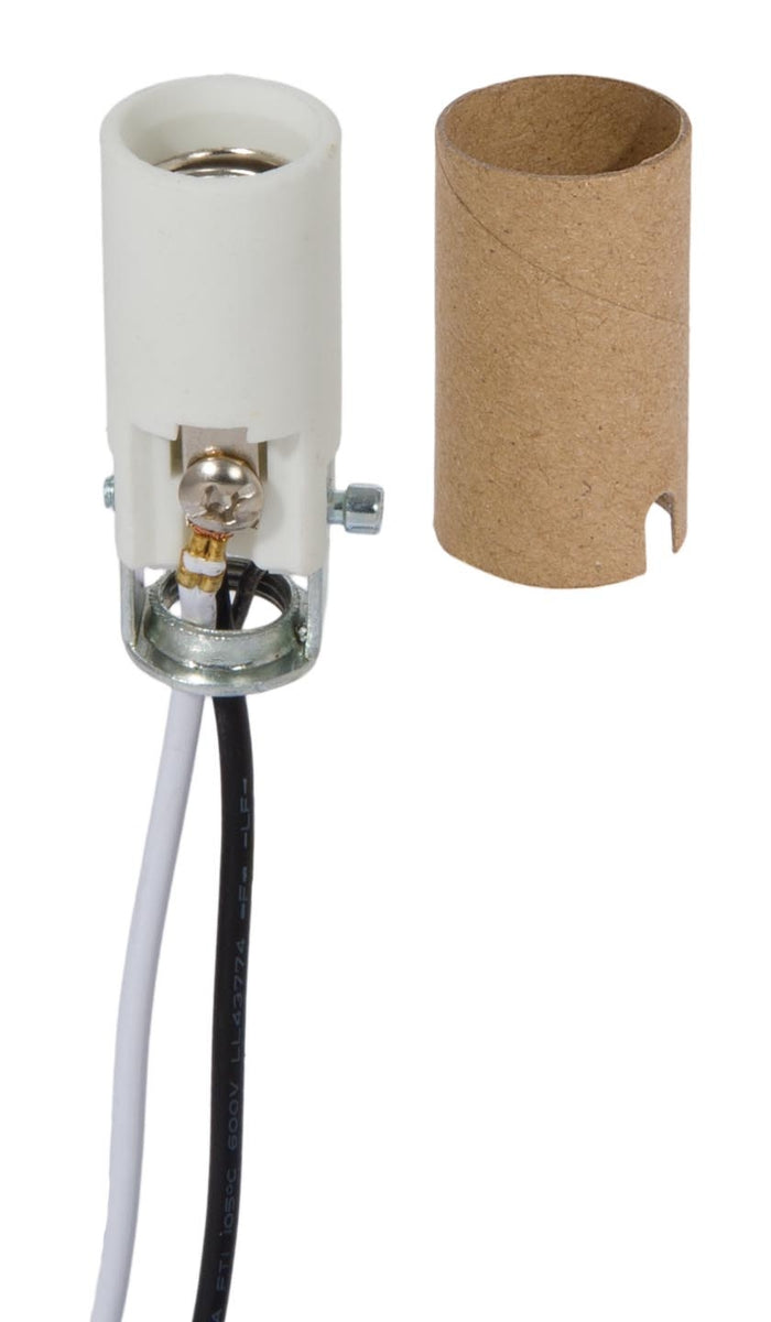 Candelabra Short Keyless Porcelain Socket with Paper Insulator