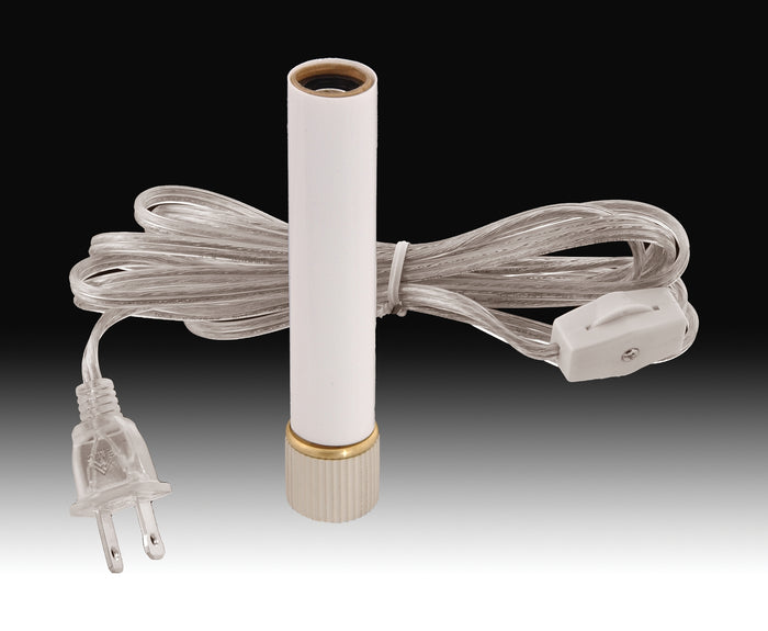Candlestick Adapter w/White Candle Cover