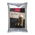 Front view of Cappuccine Blended Coffee Frappe Mix Latte Frappe bag displayed on a white background