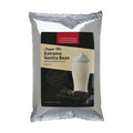 A sealed package of Cappuccine Extreme Vanilla Bean frappe mix with a picture of a vanilla bean drink on the label.