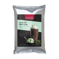 Front view of Cappuccine Frappe Mix Mint Chip displayed on a white background