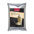 Front view of Cappuccine Frappe Mix Vanilla Express displayed on a white background
