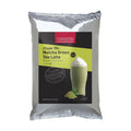 Front view of Cappuccine Blended Creme Frappe Mix Matcha Green Tea Latte bag displayed on a white background