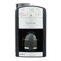 Front view of black Capresso CoffeeTEAM GS 10 Cup Coffee Maker displayed on a white background