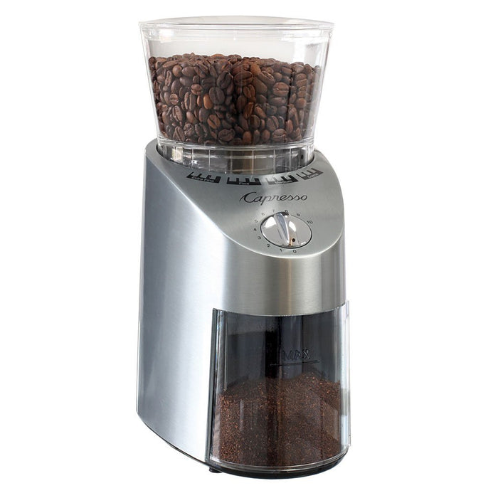 Capresso Coffee Grinders Capresso Die Cast Infinity Burr Grinder - Stainless Steel Finish JL-Hufford