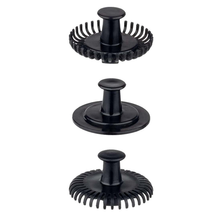 3 different parts for Capresso automatic milk frother displayed on a white background