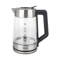 68 oz Capresso h20 glass electric kettle displayed on a white background