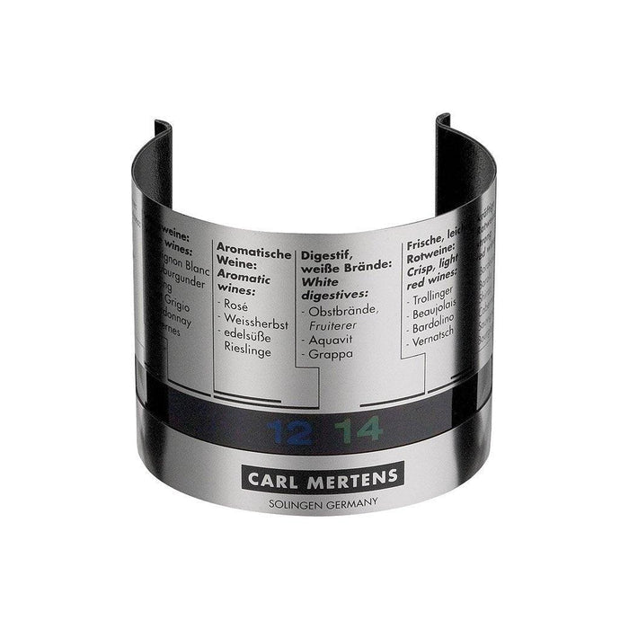 Carl Mertens Cool Clip Wine Thermometer displayed on a white background