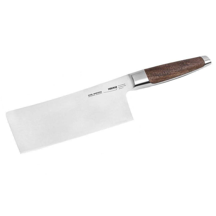 Carl Mertens Foreman 7″ Chinese Chef's Knife displayed on a white background