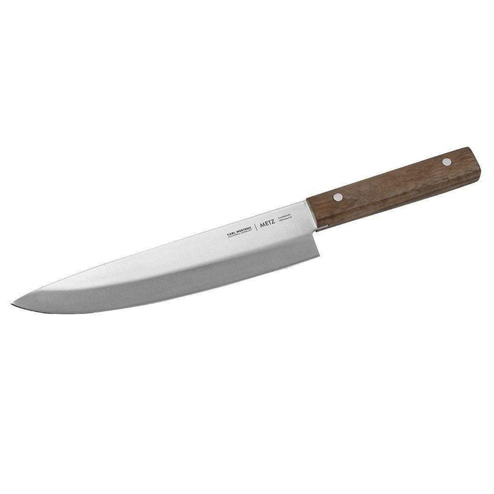 Carl Mertens Metz 9″ Chef's Knife displayed on a white background