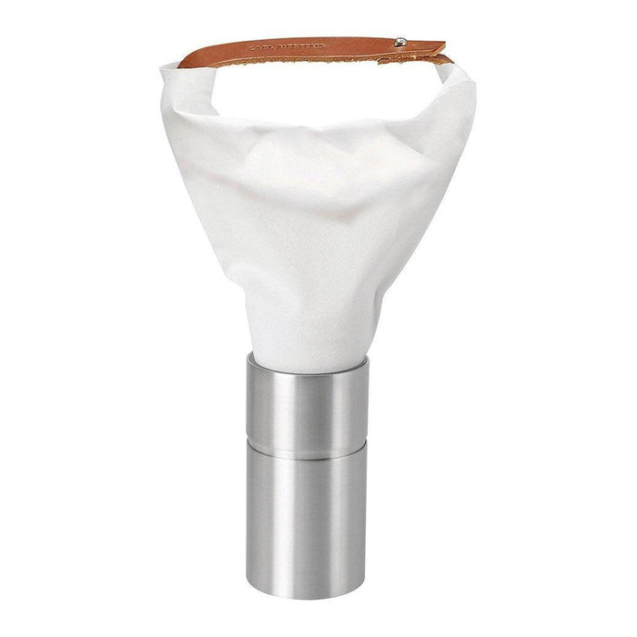 Carl Mertens You Salt Mill, brown displayed vertically on a white background