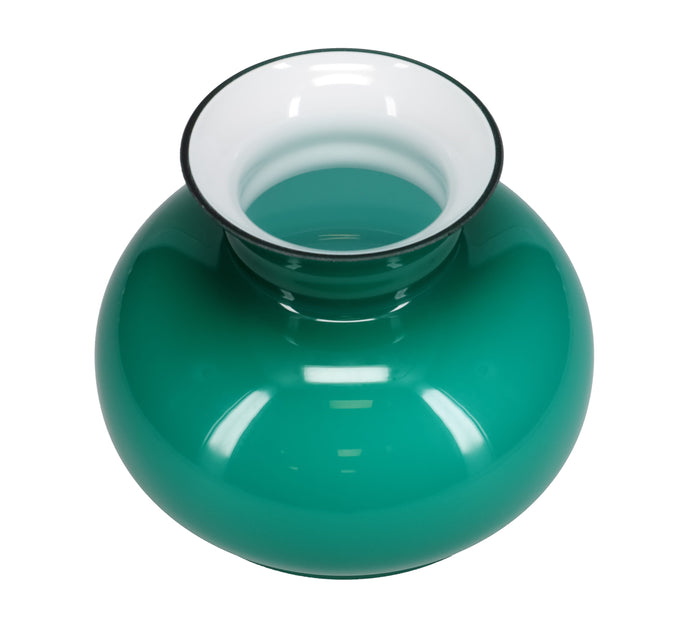 Cased Green Glass Shade, 7 inch fitter (00637)
