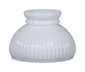 Opal Glass Rib Shade, 6 inch fitter