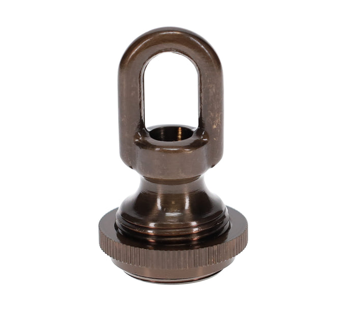 Cast Antique Bronze Screw Collar Canopy Set, 1/4F Tap, Mounting Hardware Kit (10951B)