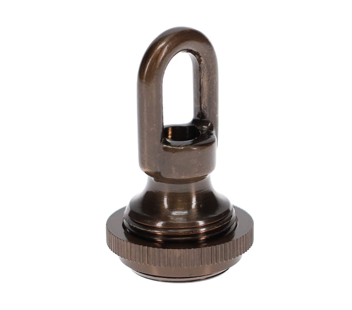 Cast Antique Bronze Screw Collar Canopy Set, 1/4F Tap, Mounting Hardware Kit (10951B)