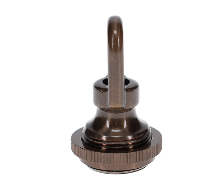 Cast Antique Bronze Screw Collar Canopy Set, 1/4F Tap, Mounting Hardware Kit (10951B)