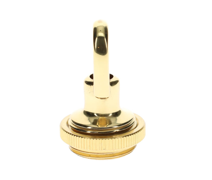 Cast Brass Polished & Lacquered Screw Collar Canopy Set, 1/4 F Tap, Mounting Hardware Kit (10951)