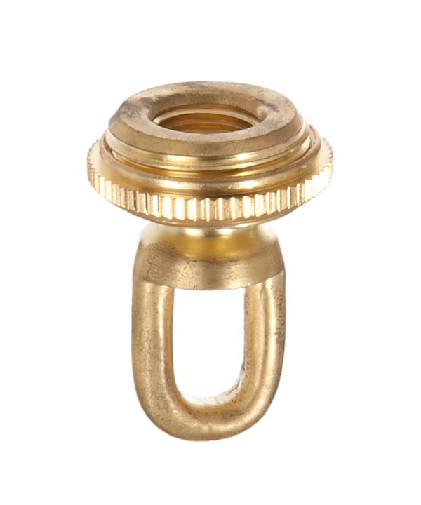Cast Brass Screw Collar Loop with Set Screw, Tap 1/4IP, Slips 1-1/16" Hole (10987U)