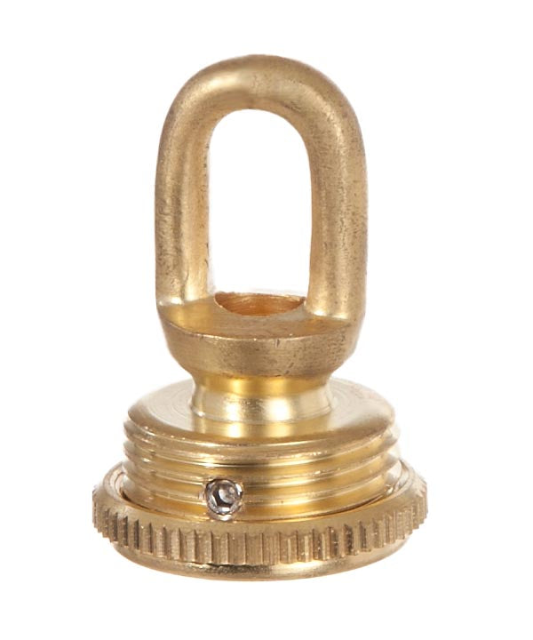 Cast Brass Screw Collar Loop with Set Screw, Tap 1/4IP, Slips 1-1/16" Hole (10987U)