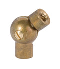 Cast Brass Swivel with Slot Screw, 1/8F X 1/8F