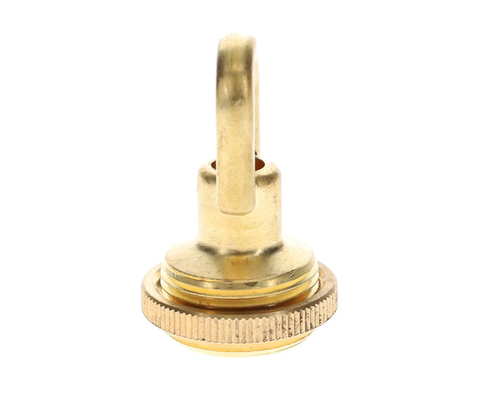Cast Unfinished Brass Screw Collar Loop Canopy Set, Tap 1/4IP, Mounting Hardware Kit (10951U)