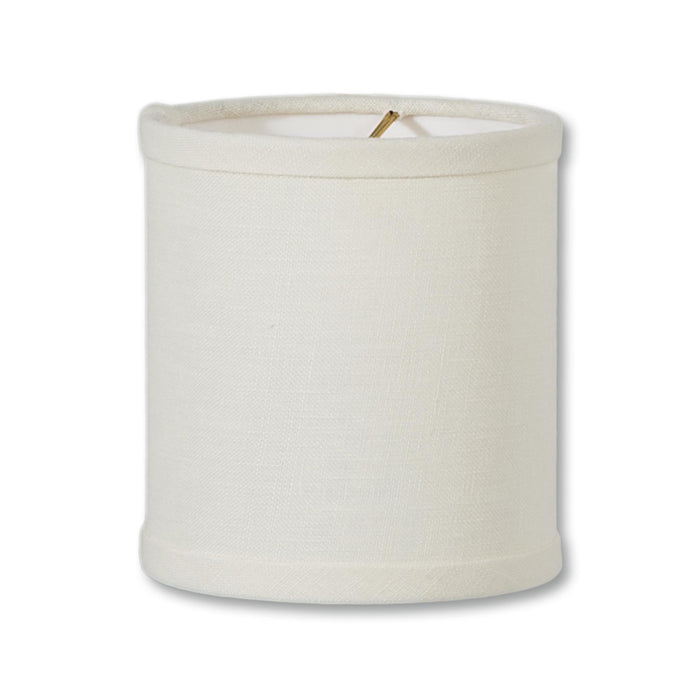 Chandelier Deep Drum Hardback Shades, Eggshell Color 100% Fine Linen (00761E)