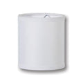Chandelier Deep Drum Hardback Shades, White Micro Fiber Chiffon