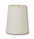 Chandelier Deep Drum Shade, 4(T) x 5(B) x 6(H), Eggshell Color  Linen