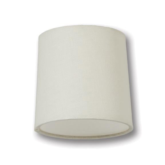 Chandelier Retro Drum Hardback Shades, Eggshell Color 100% Fine Linen
