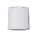 Chandelier Retro Drum Hardback Shades, White Microfiber Chiffon