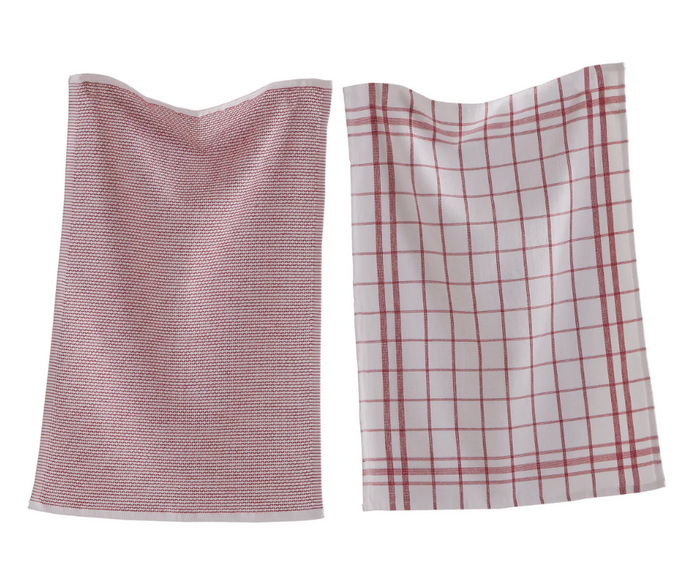 Classic Terry Dishtowel -Red