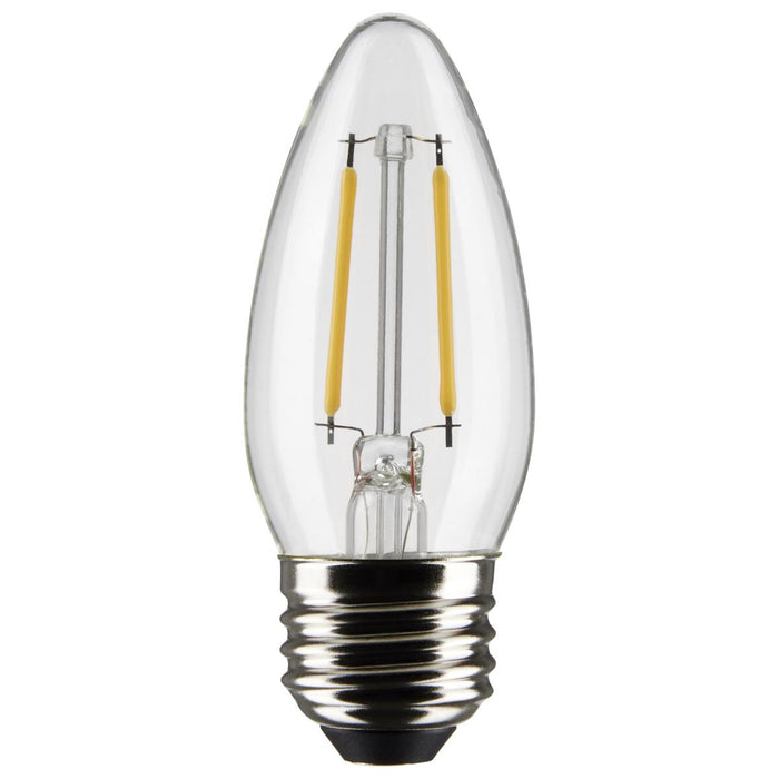 Clear, 25-Watt Equivalent LED Light Bulb, Medium E-26 Base B11 Dimmable (47023LED)