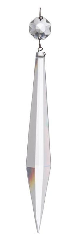 Clear, Full Cut Magnum Crystal Prism, your choice of 5-1/2" or 6" sizes