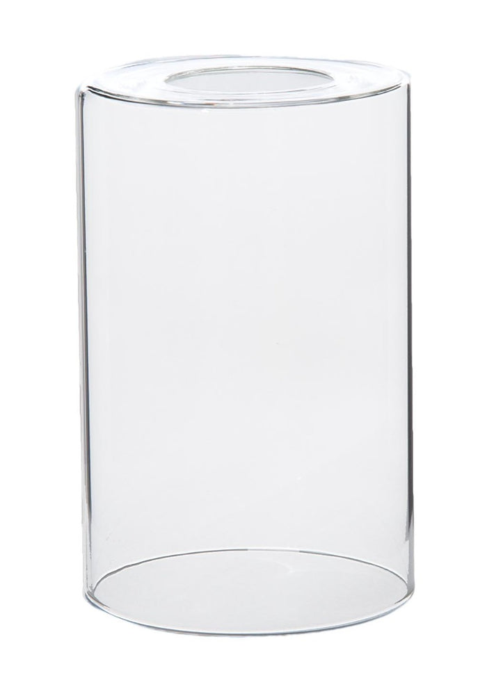 Clear Glass, Cylinder Shape Pendant Lamp Shade, 5 1/2-inch Tall with 1-5/8-Inch Fitter Opening