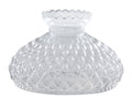 Clear Glass Diamond Quilted Shade, 10 inch fitter