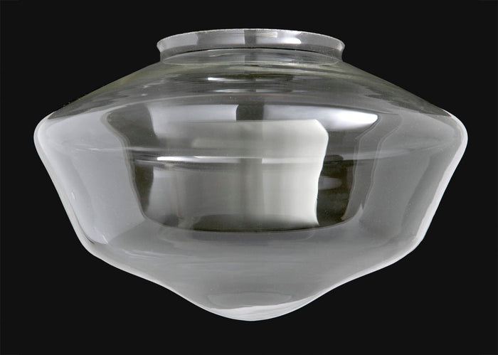 Clear Glass Schoolhouse Shades, Available in 4 or 6 inch lip fitter