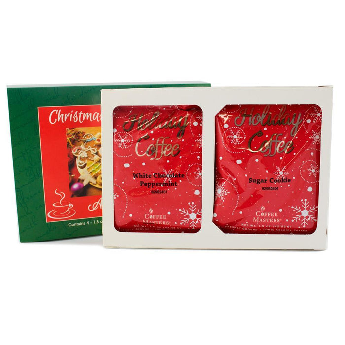 Coffee Masters Coffee Beans Coffee Masters Christmas Cookie Coffee Assortment displayed on a white background