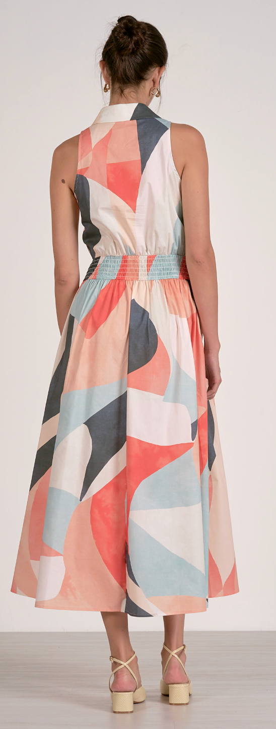 Collared maxi dress