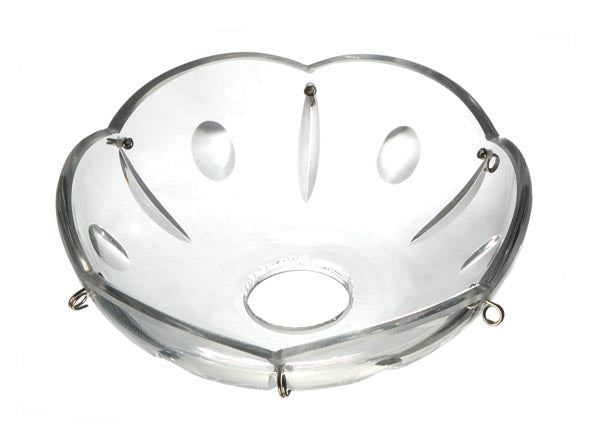 Crystal Bobeche - Olive Design, Your Choice of Size Ranging From 4" to 12"