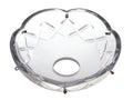 Crystal Bobesche with Crisscross Design, Your Choice of Size Ranging From 4" to 12"