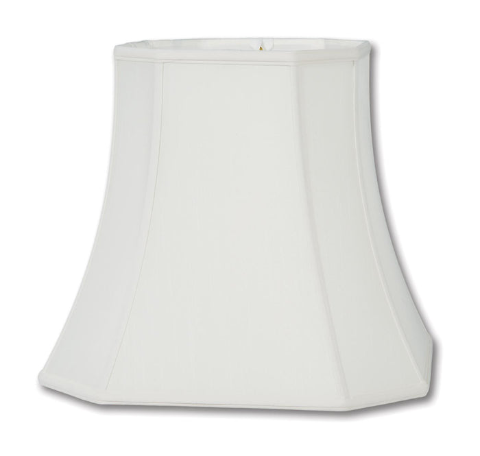 Cut Corner Square Lamp Shades - Off White Tissue Shantung Material