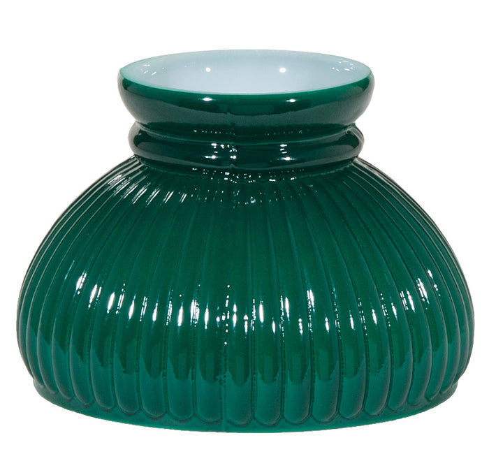 Dark Green Rib Shade, 6 inch fitter