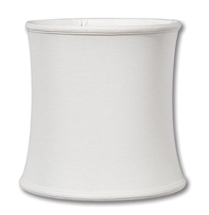 Off-White Color Linen Deep Drum Softback Shade