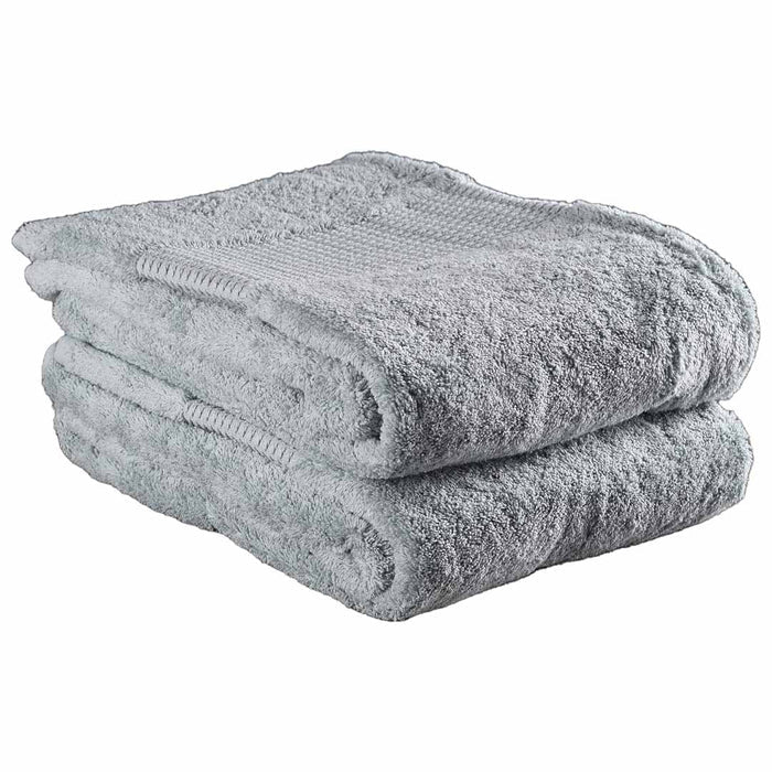 Set of 1 folded 36 x 72 mineral green Delilah Home 100 organic cotton bath towels displayed on a white background
